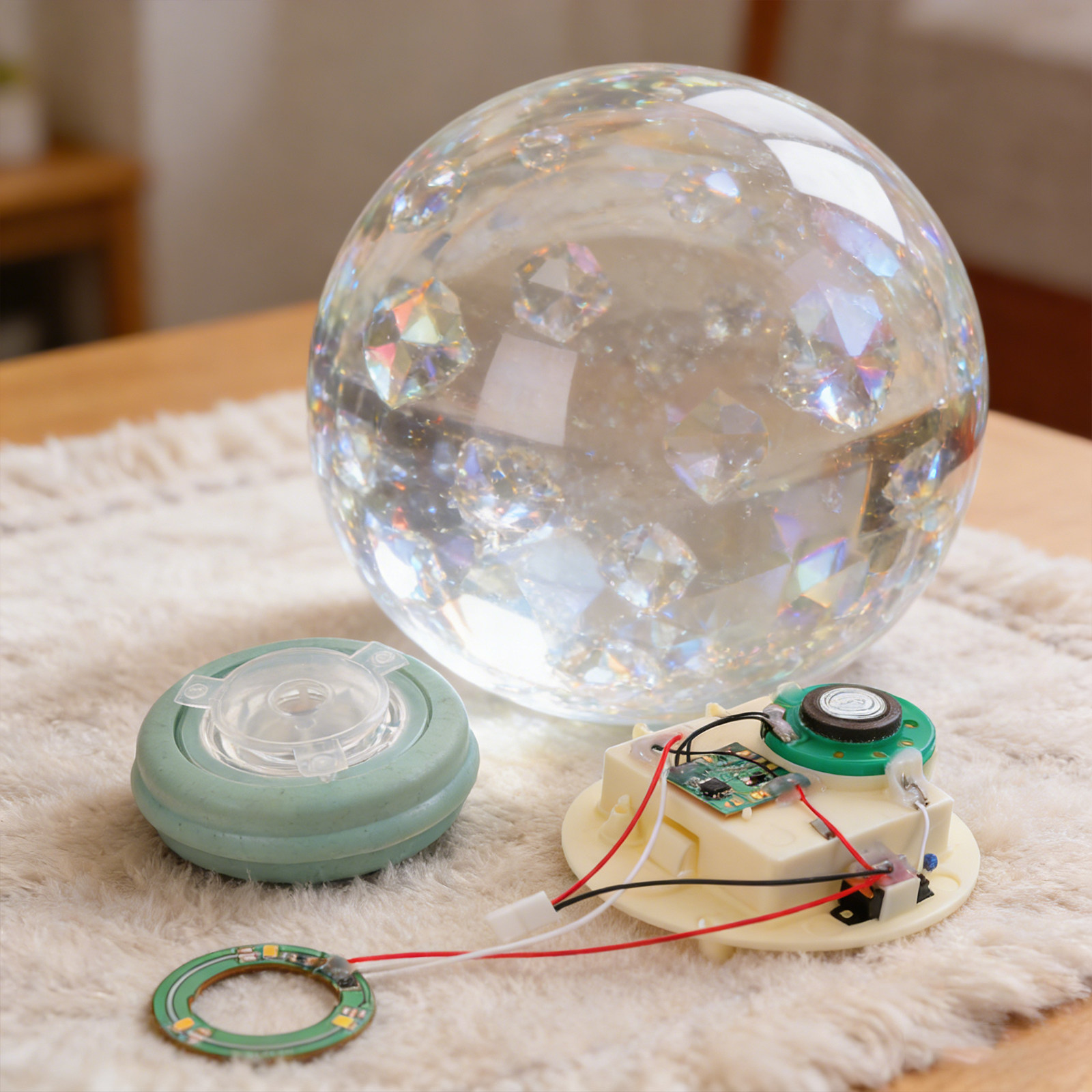 Snow Globe Musical - DIY Sneeuwbol Mechanisme Muziek Licht Batterijhouder