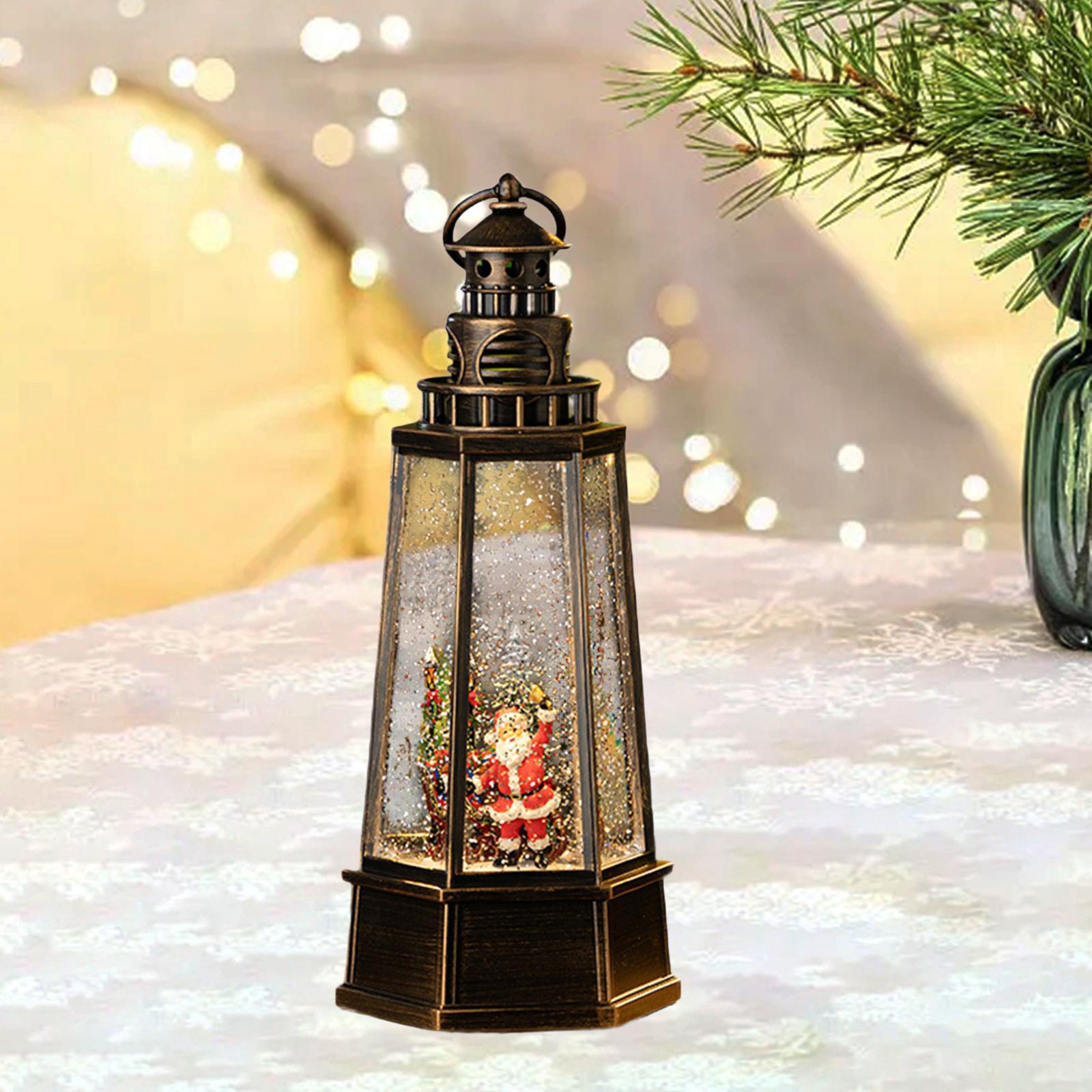 Snow Globe Musical - Kerst Sneeuwbol Lantaarn Muziekdoosje Zingend met