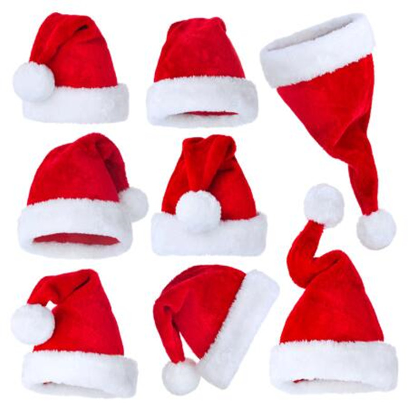 Santa Hat Plush - Kerst Serie Benodigdheden Pluche Hoed Santa