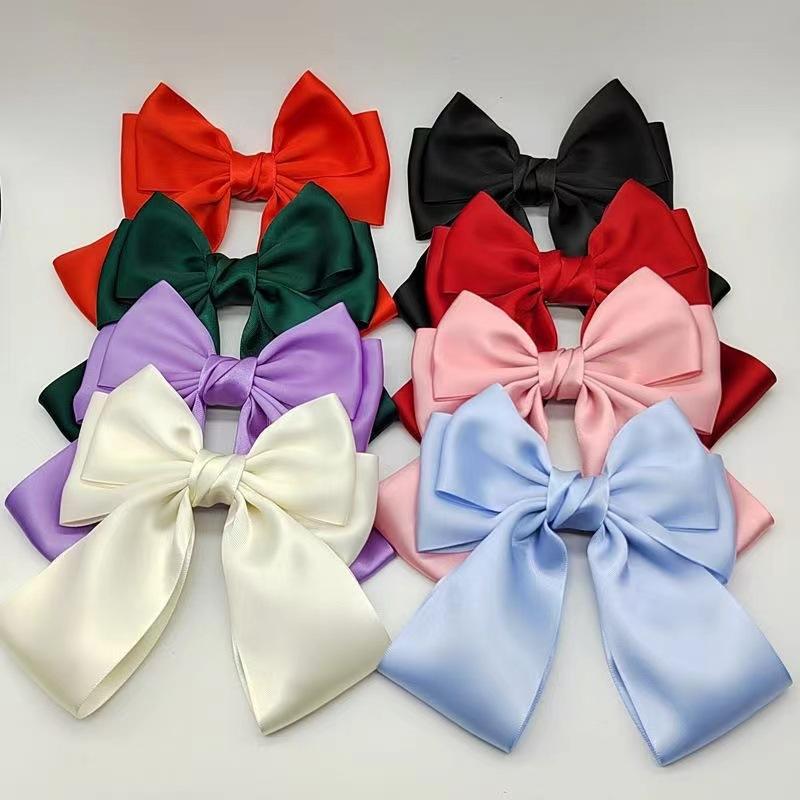 Ribbon Bow Gift - Effen Kleur Boog Lint Haar Clip