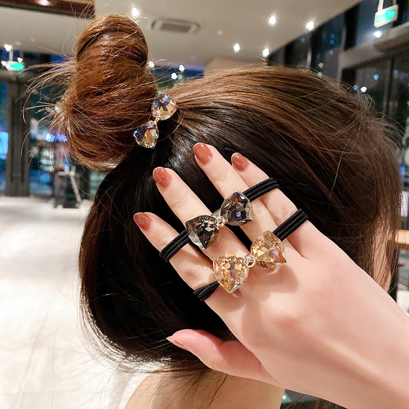 Ribbon Bow Gift - Haarbandjes met strass steentjes, nieuwe Koreaanse
