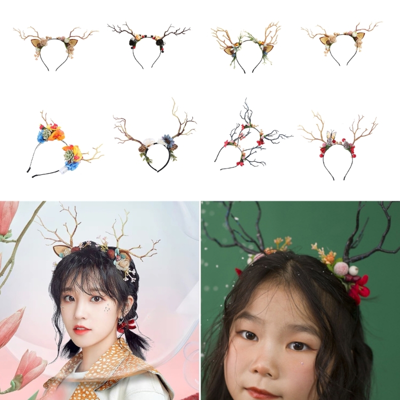 Reindeer Antlers Headband - Tak rendieren gewei vorm haar hoepel
