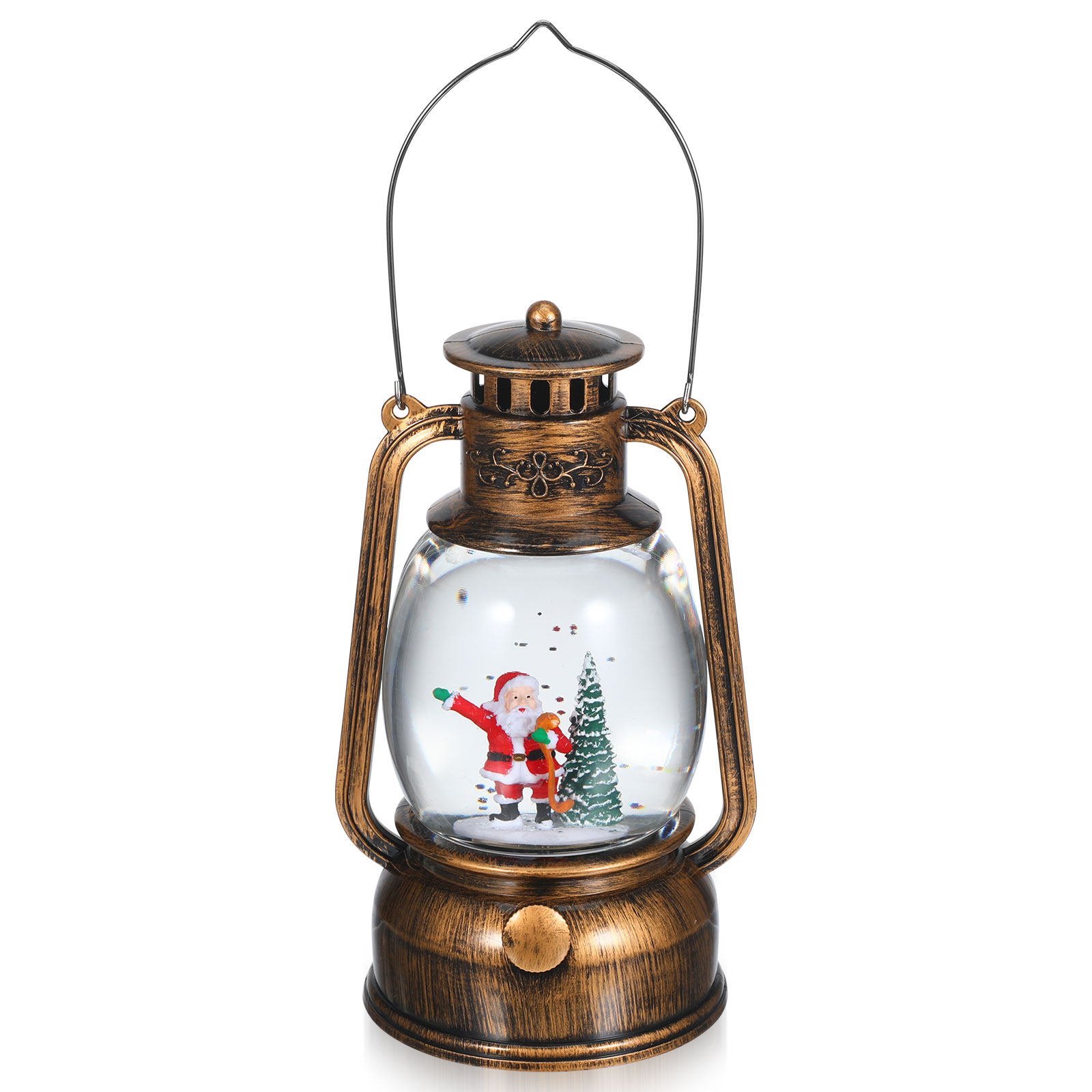 Snow Globe Musical - Verlichte Muzikale Sneeuwbollenlantaarn met Draaiende Glitter