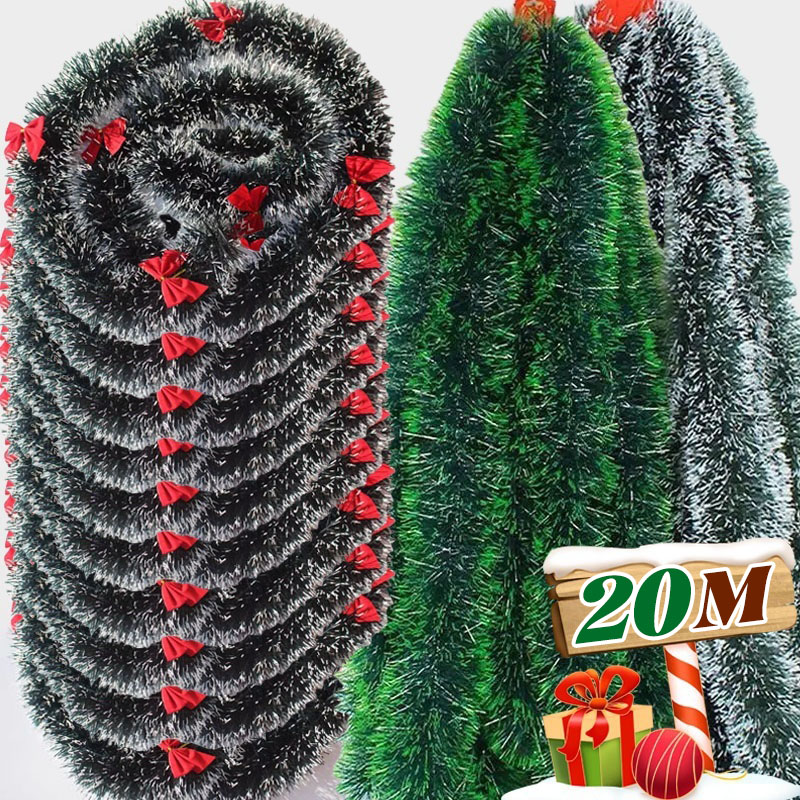 Tinsel Garland Decoration - Kerst Klatergoud Linten Strip Glitter Garland