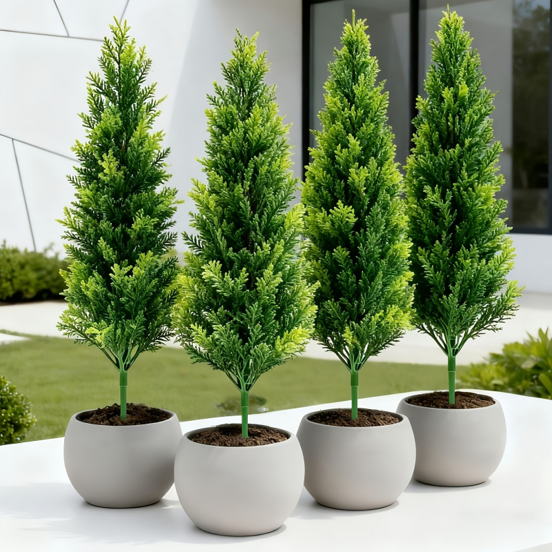 Christmas Tree Artificial - Kunstmatige kunststof dennenboom grondsteker, buiten tuinlandschap