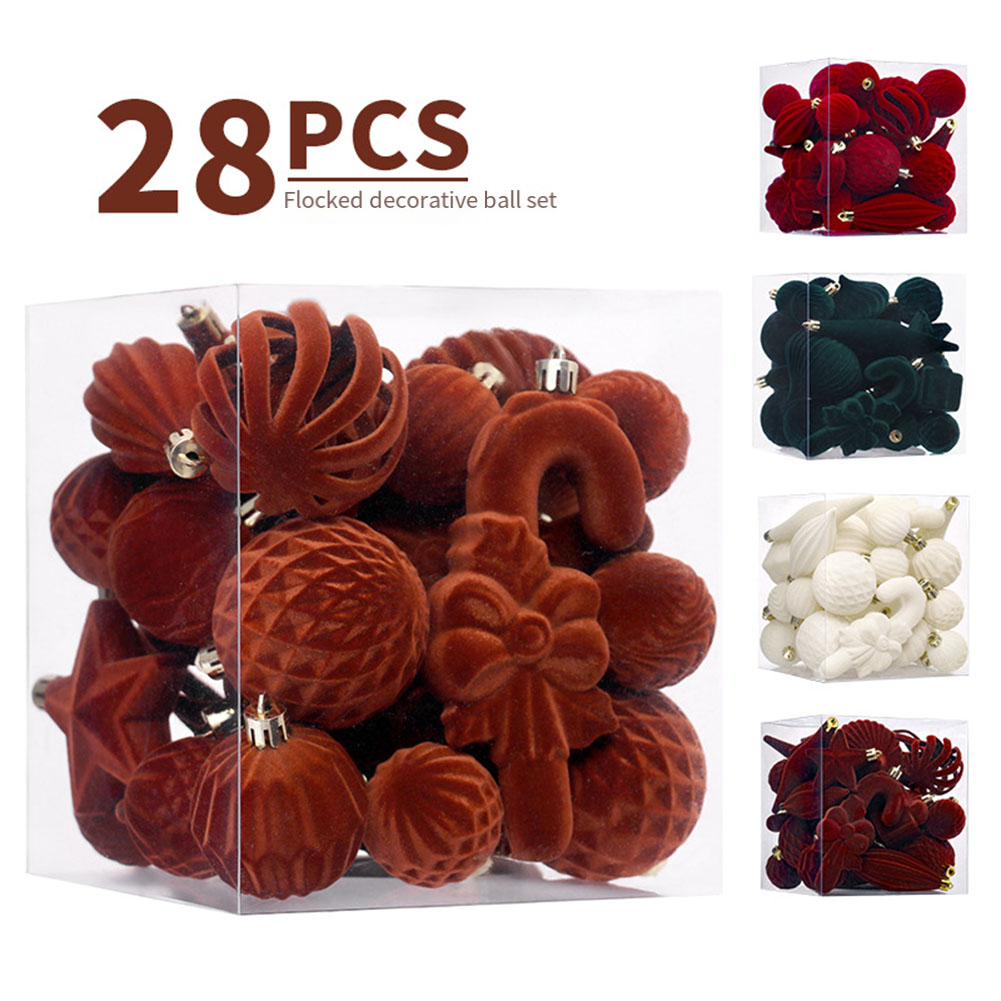 Ornament Ball Set - ﻿ 28 STKS Kerstballen Kerstboomversieringen Bal