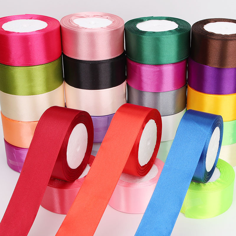 Ribbon Bow Gift - 1Roll Satijnen Lint 4cm 25Yards Cadeauverpakking