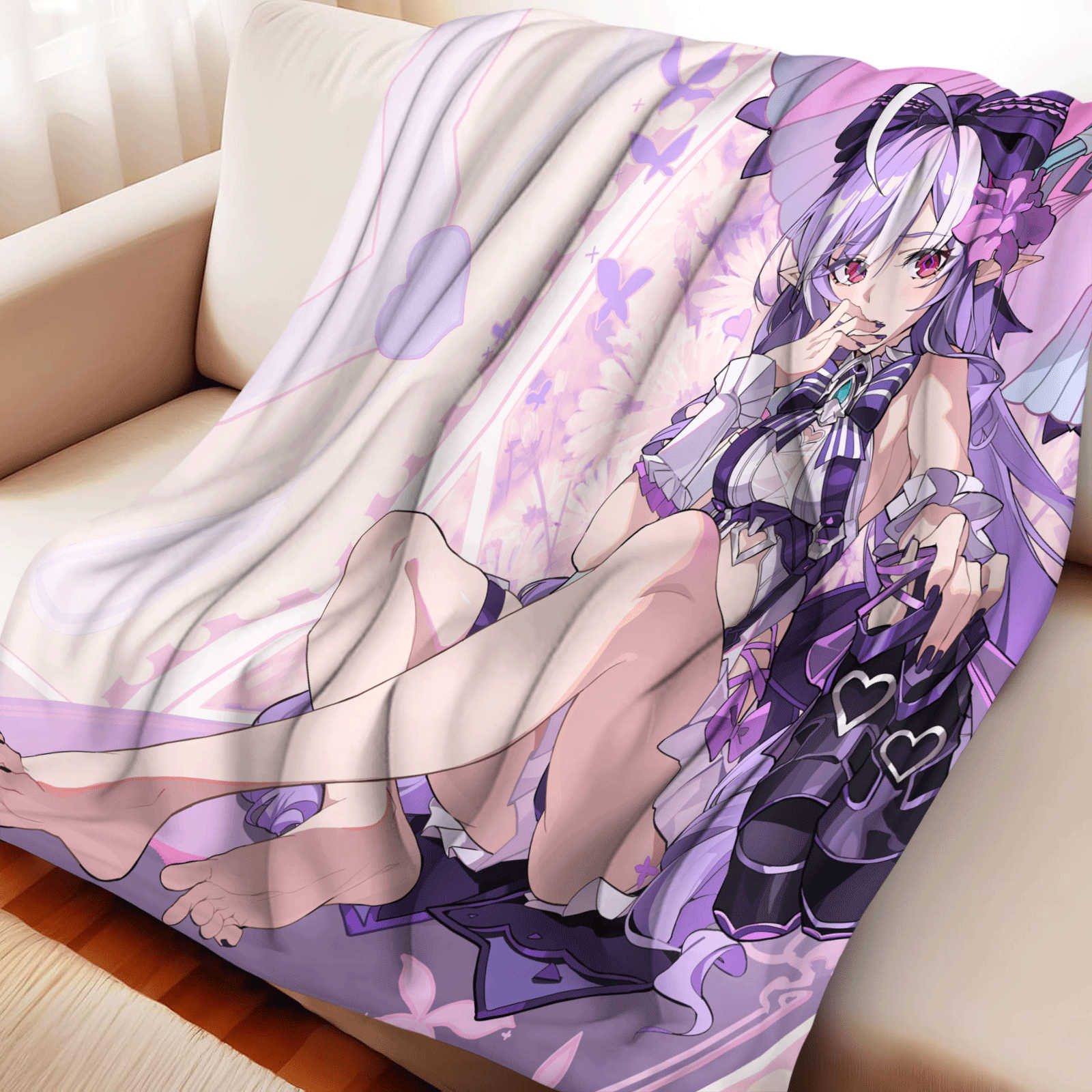 Christmas Throw Blanket - Cartoon Zenless Zone Zero Flanel Gooi