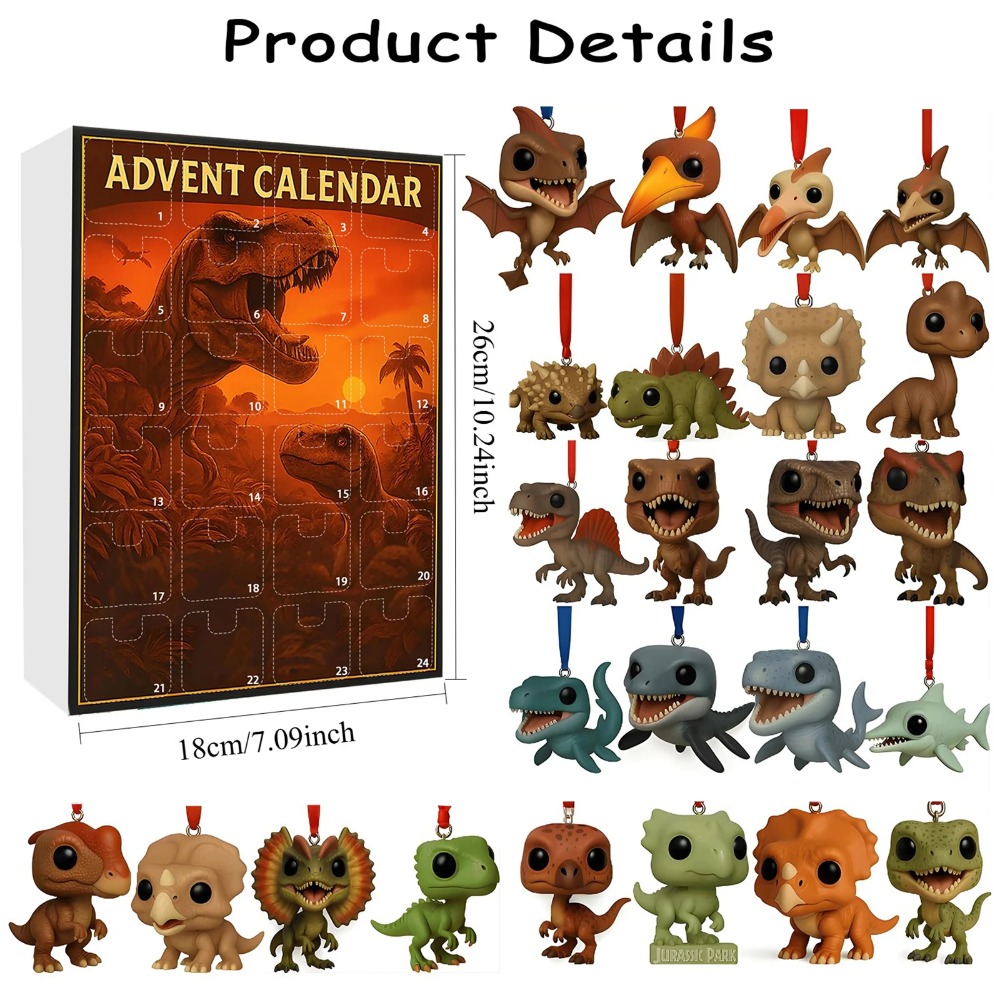 Advent Calendar Gift - Dinosaur Park Kerst Countdown Kalender met