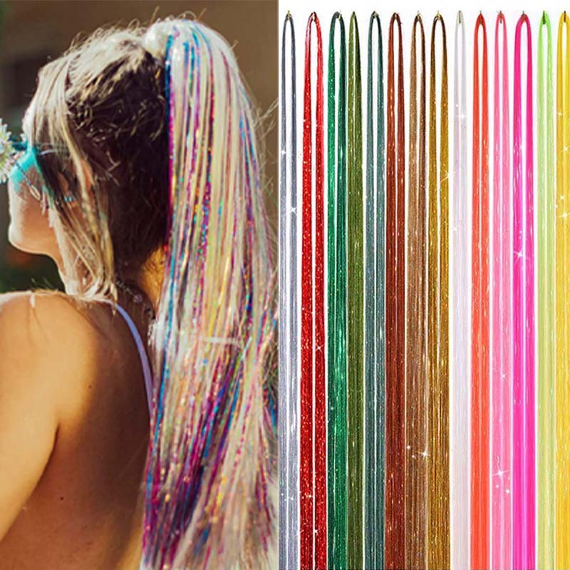 Tinsel Garland Decoration - 93cm Glanzende Laser Sparkle Metallic Haar