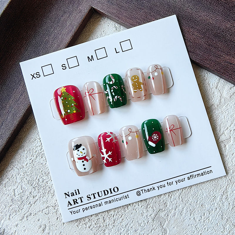 Christmas Tree Artificial - 10 stuks kerst half handgemaakte pers