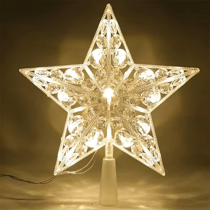 Star Tree Topper - 15 cm Kerst Gloeiende Boom Topper