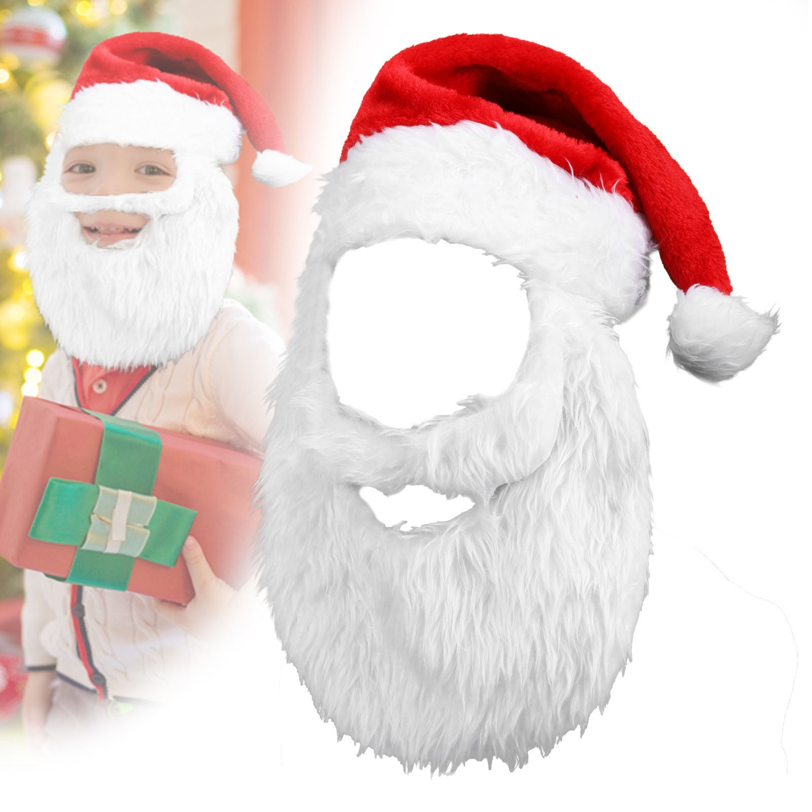 Santa Hat Plush - Nieuwe Volwassenen Bal Pluche Kerstmuts Voor