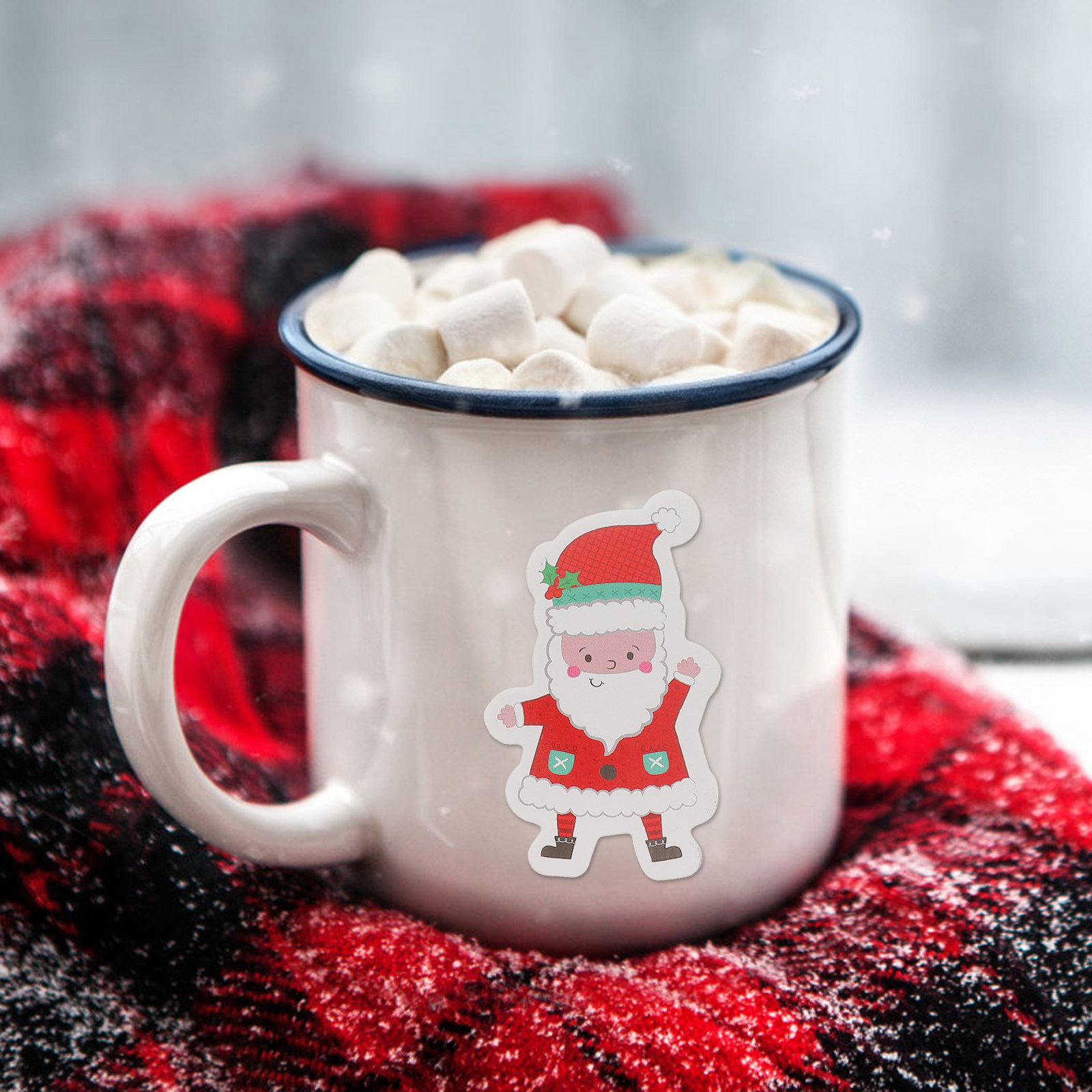 Snowflake Window Decal - 40 stuks zelfklevende kerststicker sneeuwvlok kerstman