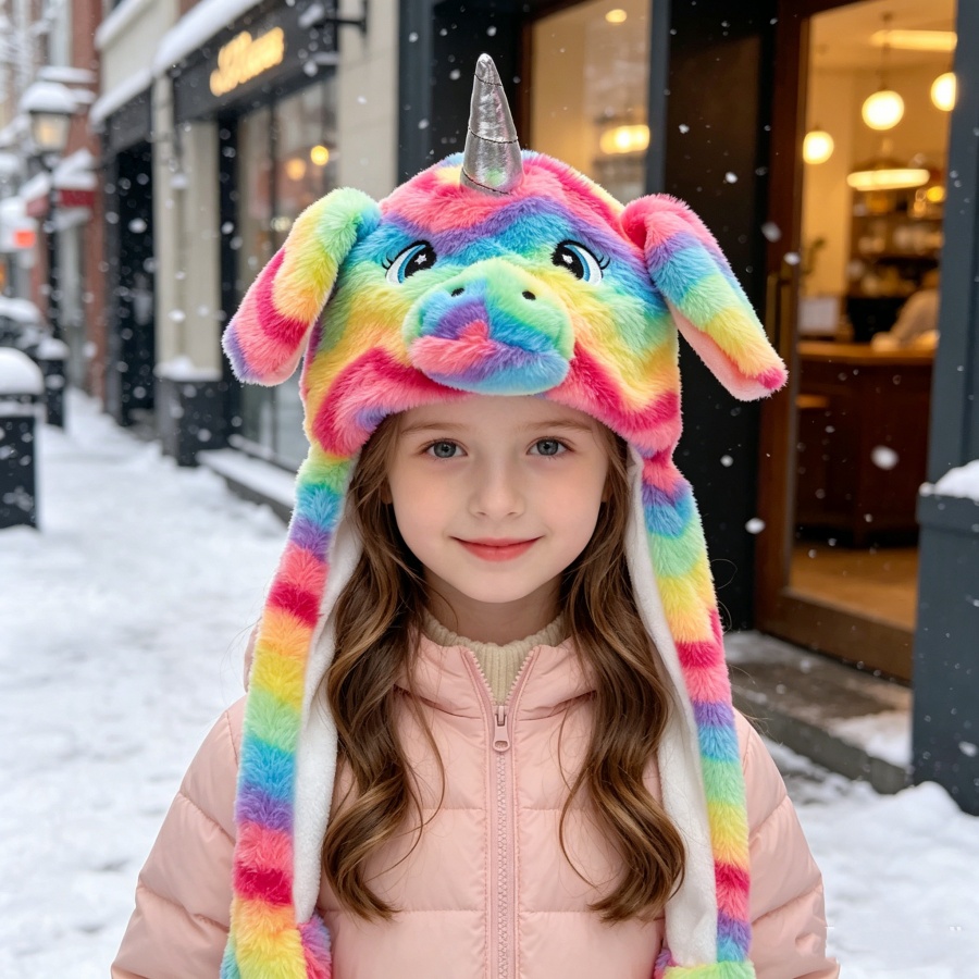 Santa Hat Plush - Eenhoorn pluche hoed met bewegende oren