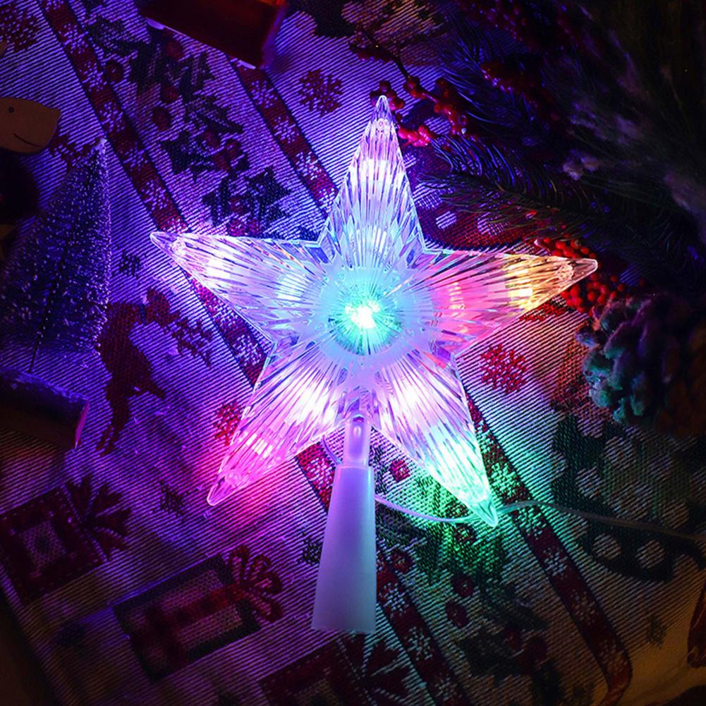 Star Tree Topper - Kerstster Boom Topper Met Meerdere Verlichtingsmodi