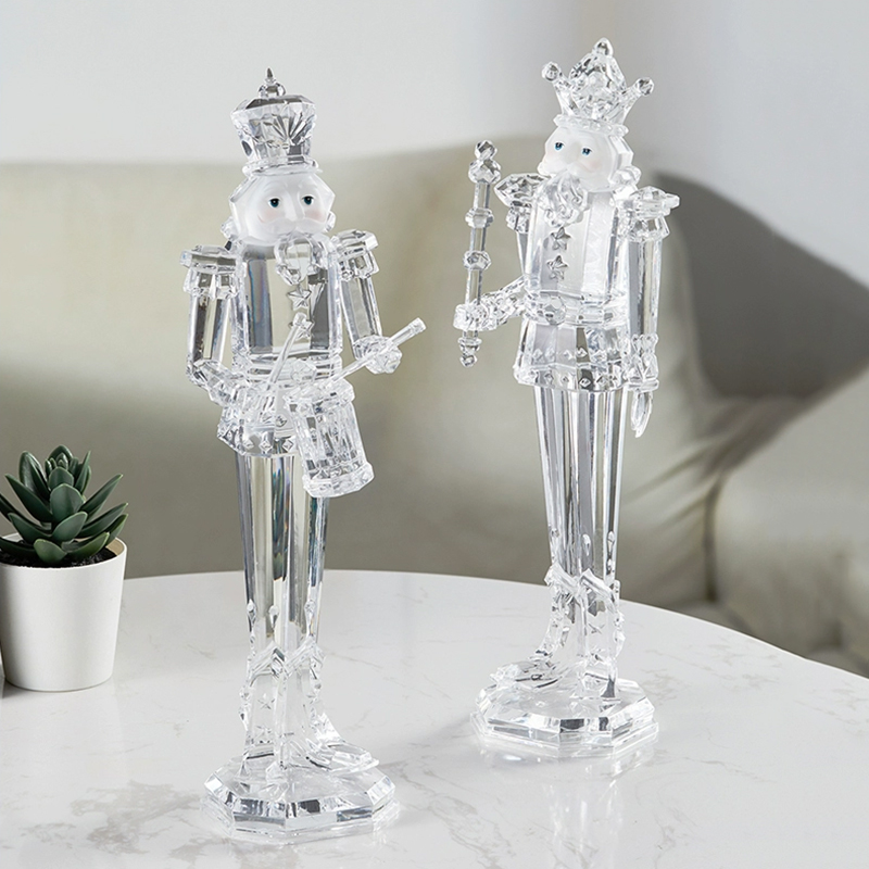 Nutcracker Figurine - Acryl Karakter Standbeelden, Notenkraker Soldaat Sculptuur