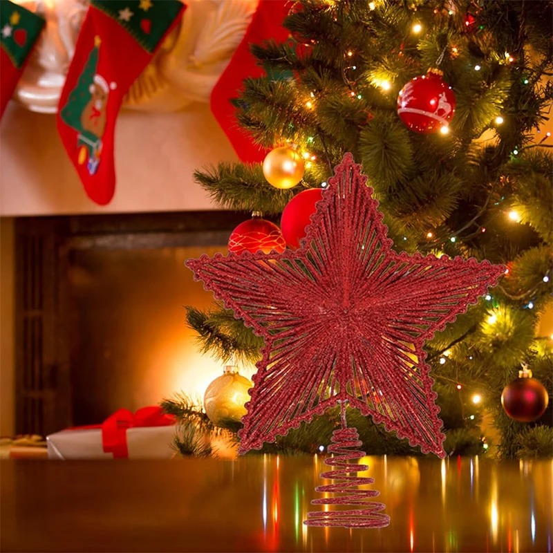 25 cm Rode Glitter Kerstboom T - Star Tree Topper recensie en prijs