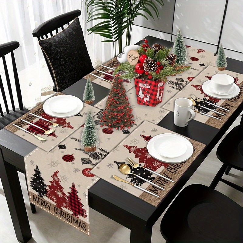 Amerikaanse landelijke kerstta - Christmas Table Runner recensie en prijs