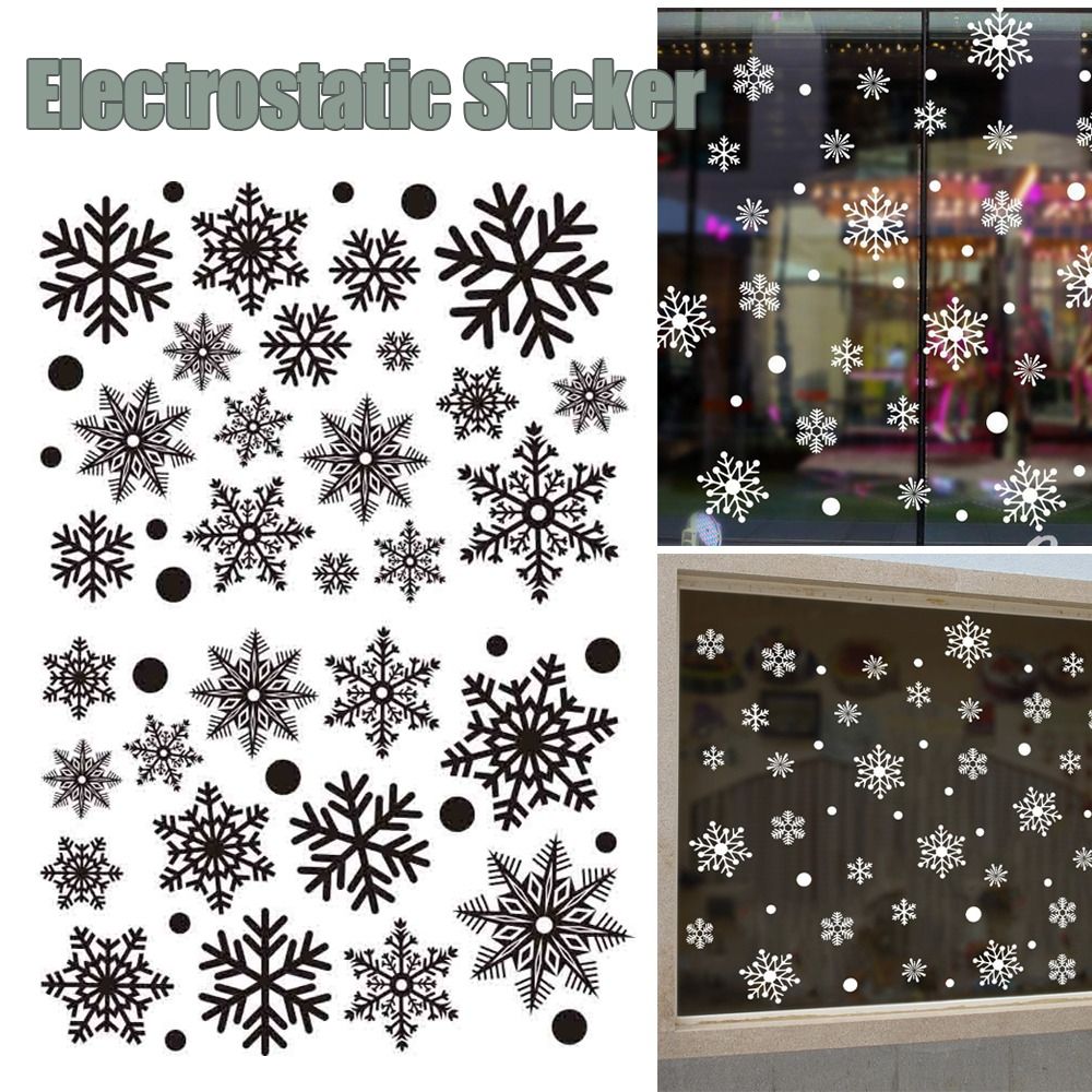 30 stks PVC Kerst Sneeuwvlokke - Snowflake Window Decal recensie en prijs