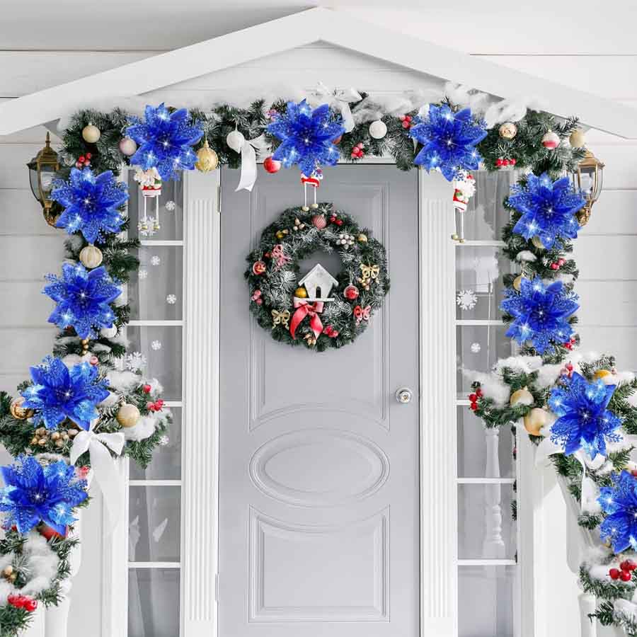 Kunstmatige sprankelende bloem - Christmas Wreath Fake recensie en prijs