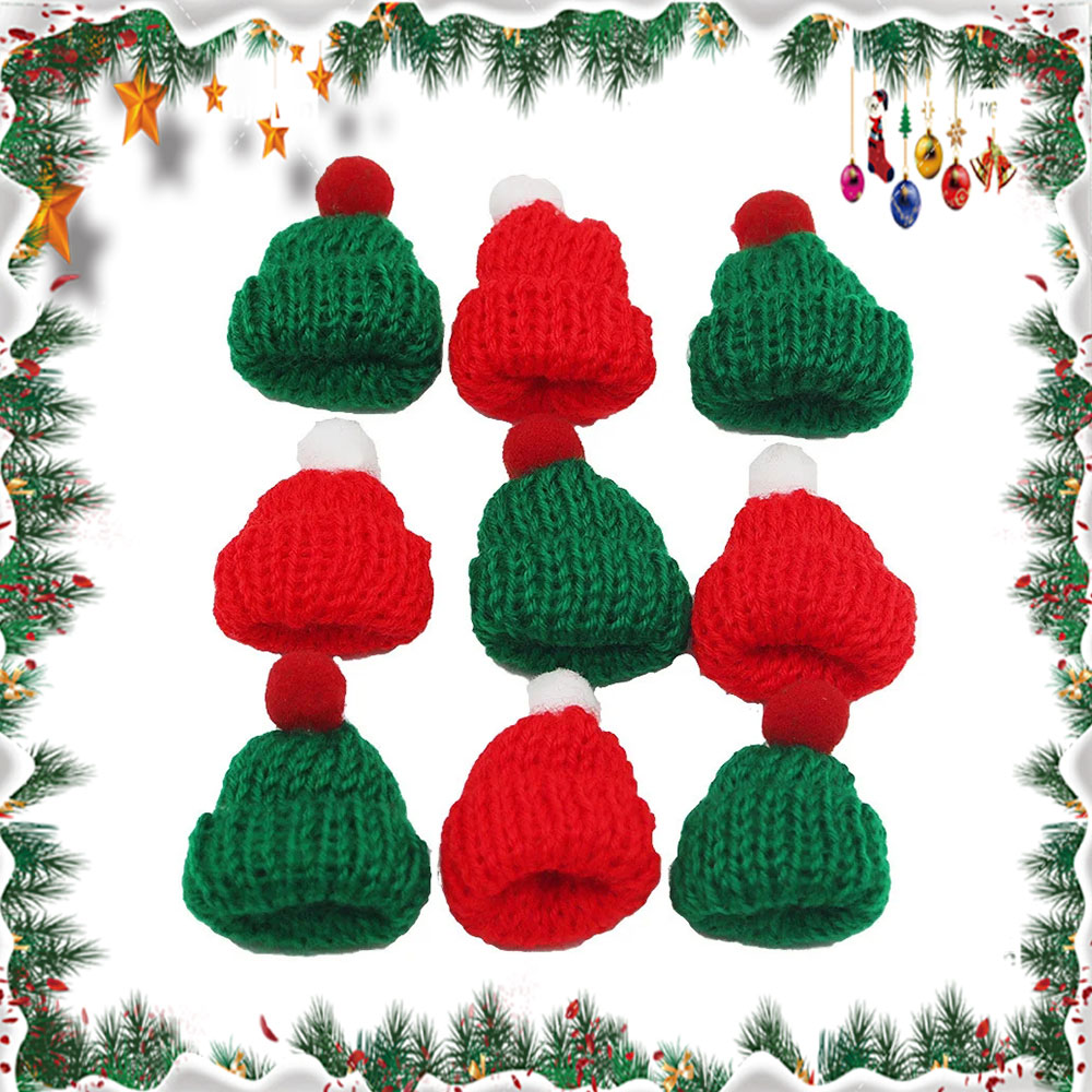 10 Stuks 3.5x5cm Mini Kerst Ge - Santa Hat Plush recensie en prijs