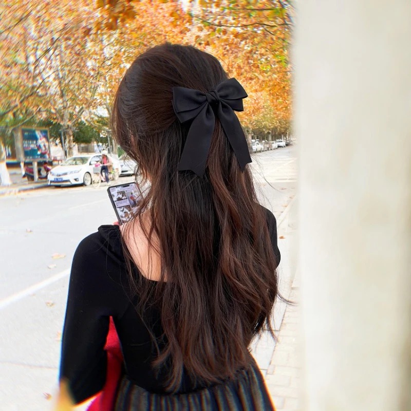 Elegante effen kleur zwart roo - Ribbon Bow Gift recensie en prijs