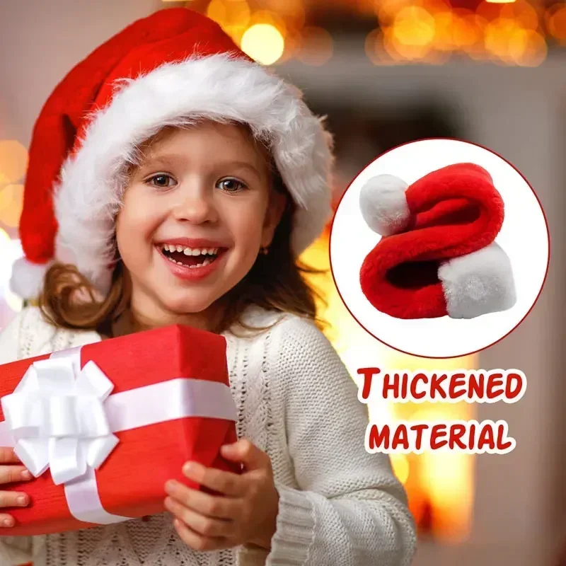 5/1PCS Kerstmuts Pluche Volwas - Santa Hat Plush recensie en prijs