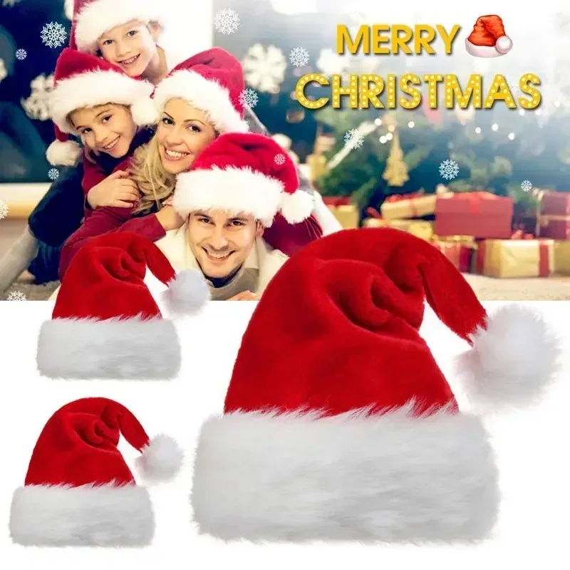 5/1PCS Kerstmuts Pluche Volwas - Santa Hat Plush recensie en prijs