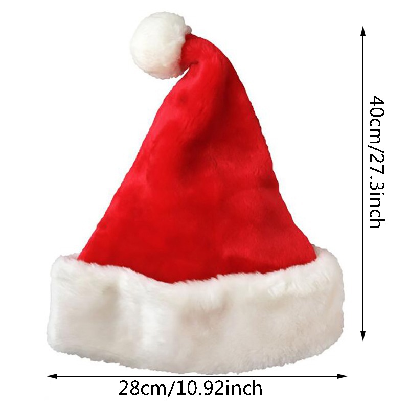 Kerstmuts van pluche, lang, ro - Santa Hat Plush recensie en prijs