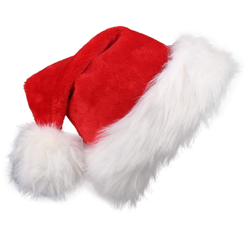 Kerstmuts van pluche, lang, ro - Santa Hat Plush recensie en prijs