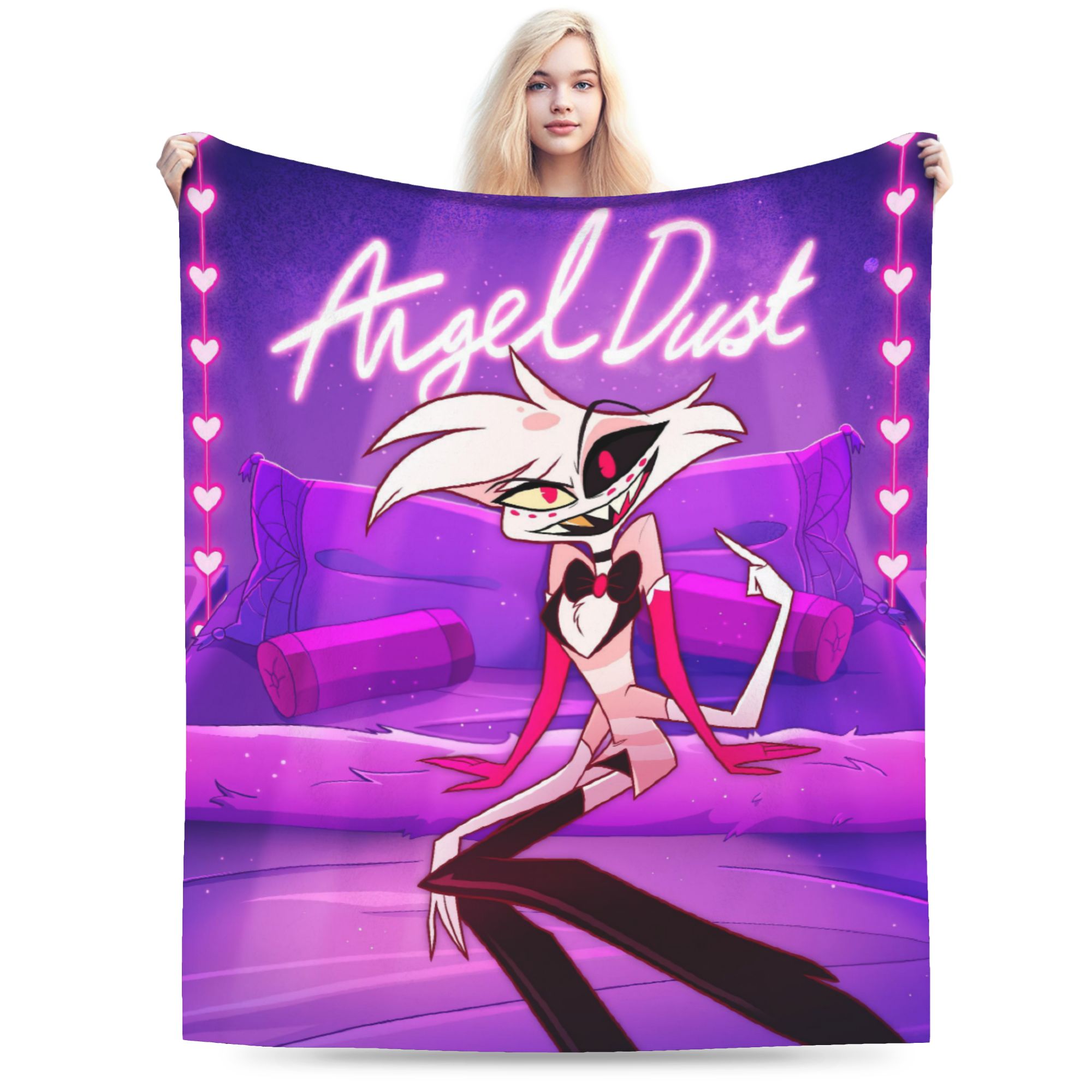 Cartoon Hazbins Hotels Angel D - Christmas Throw Blanket recensie en prijs