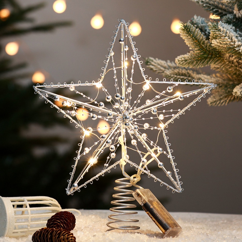 Goud/Zilver LED Kerstboom Topp - Star Tree Topper recensie en prijs