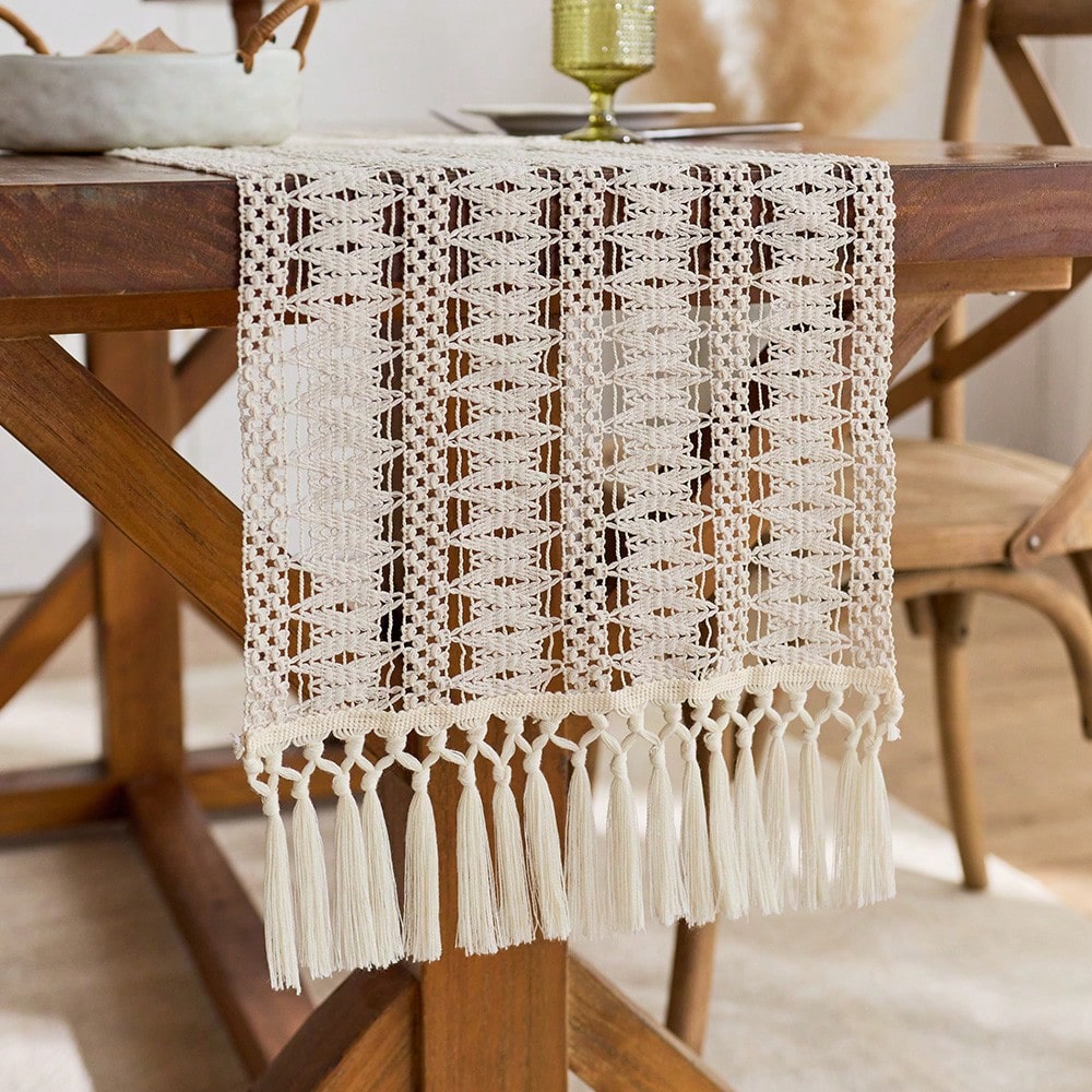 1PC Beige Boho Farmhouse-stijl - Christmas Table Runner recensie en prijs