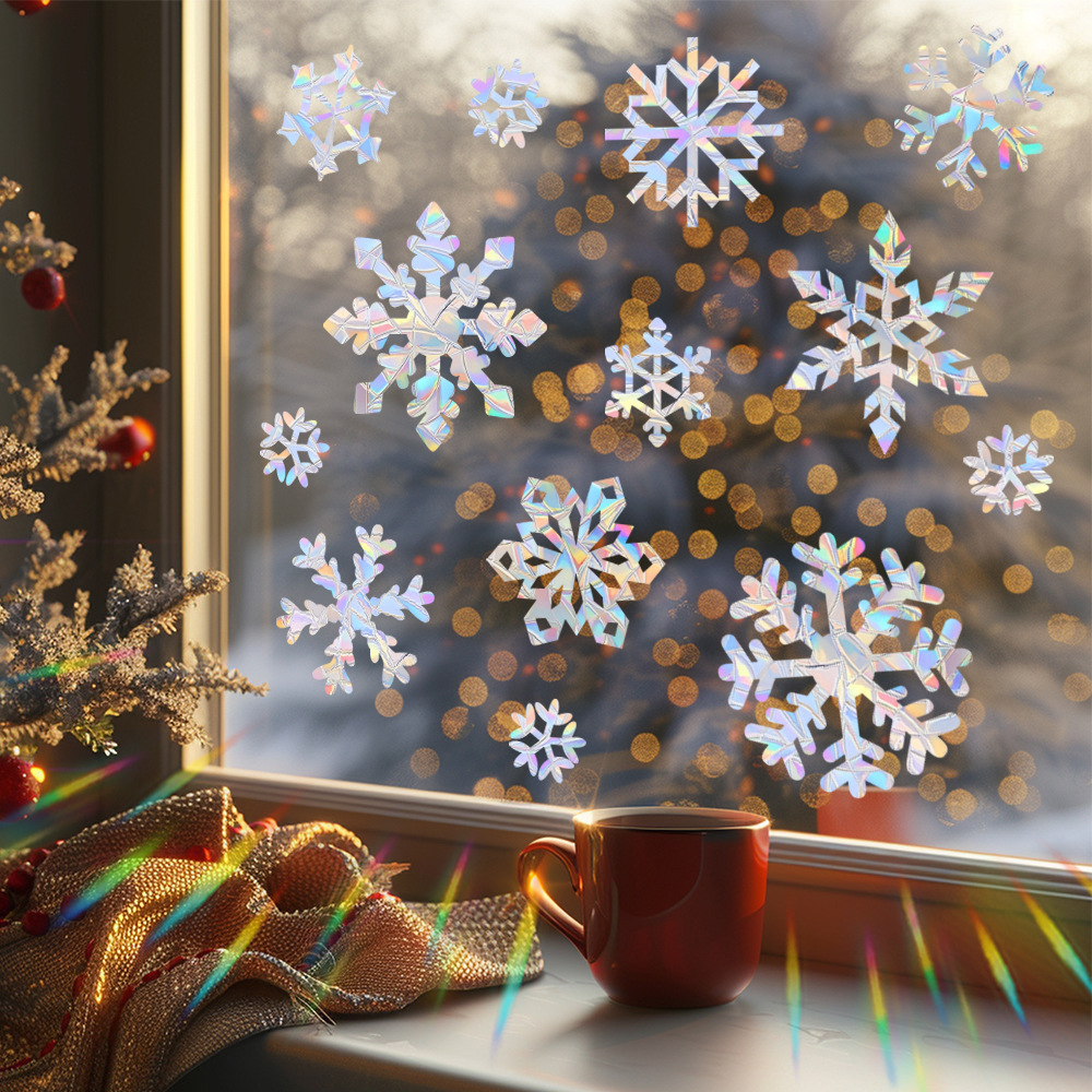 Sneeuwvlok Elektrostatische Kl - Snowflake Window Decal recensie en prijs