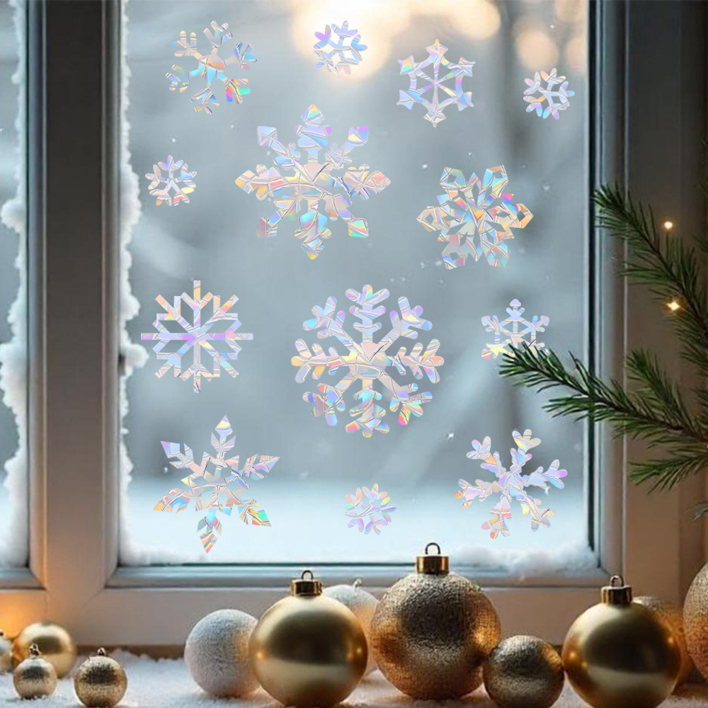 Sneeuwvlok Elektrostatische Kl - Snowflake Window Decal recensie en prijs