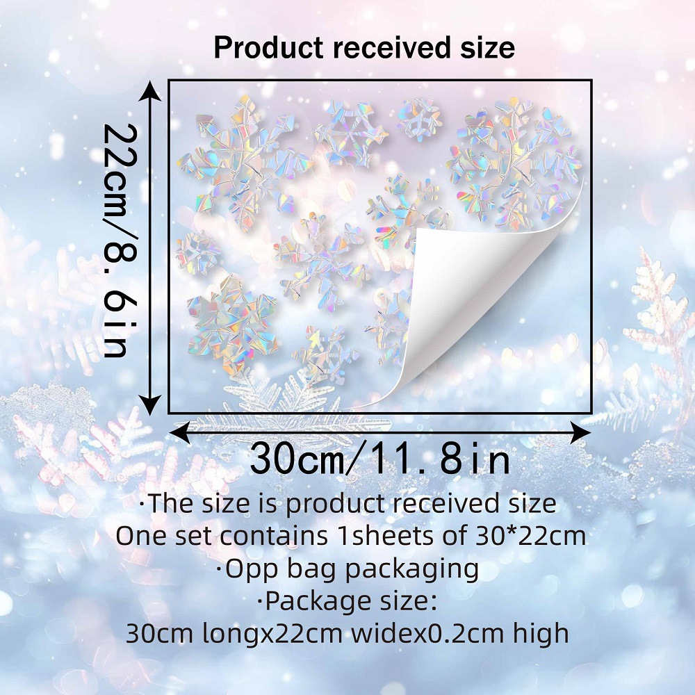 Sneeuwvlok Elektrostatische Kl - Snowflake Window Decal recensie en prijs