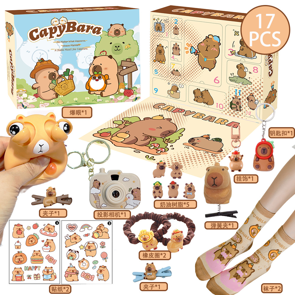 Nieuwe Capybara Thema Kerst Ad - Advent Calendar Gift recensie en prijs