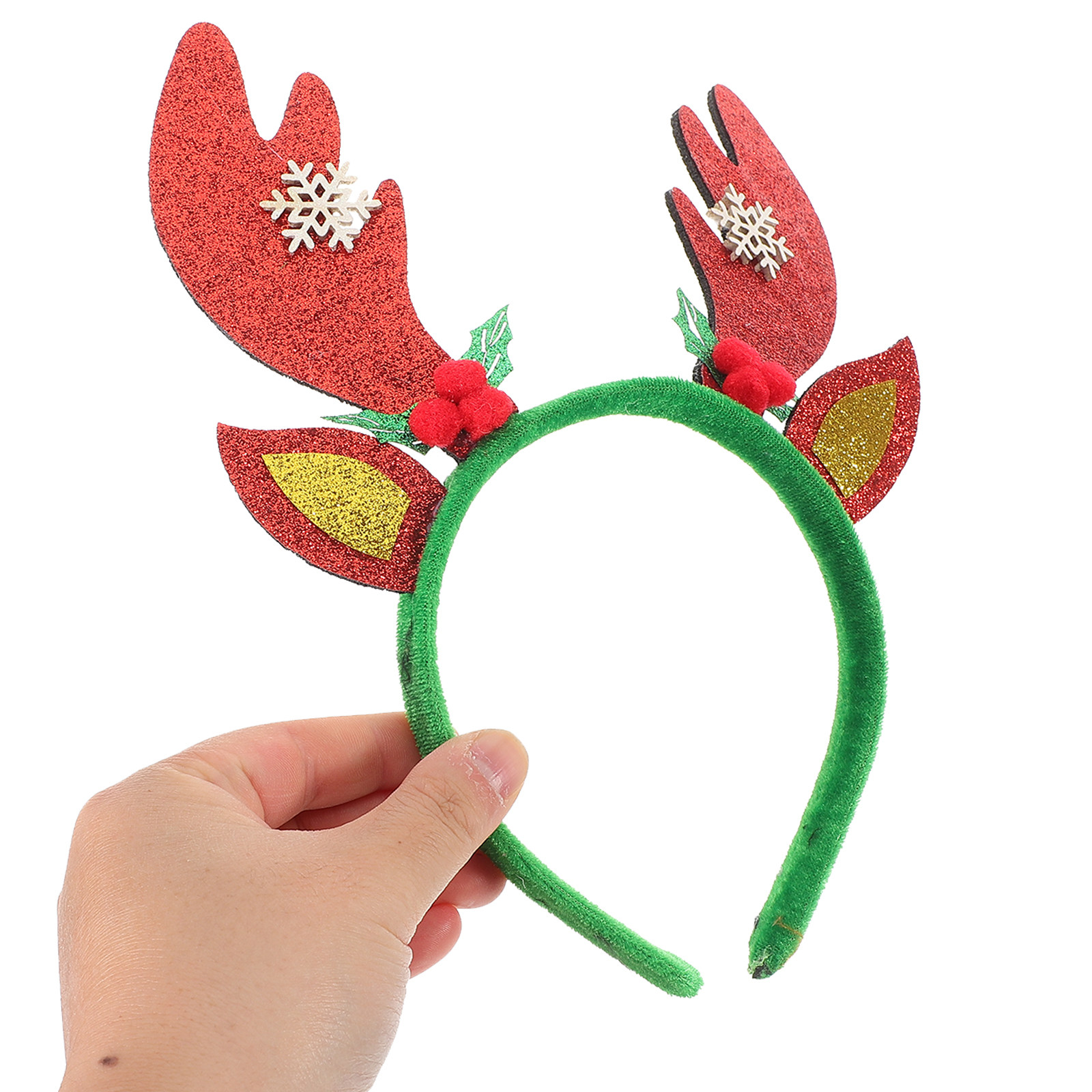 Kerst hertenhoorn hoofdband ro - Reindeer Antlers Headband recensie en prijs