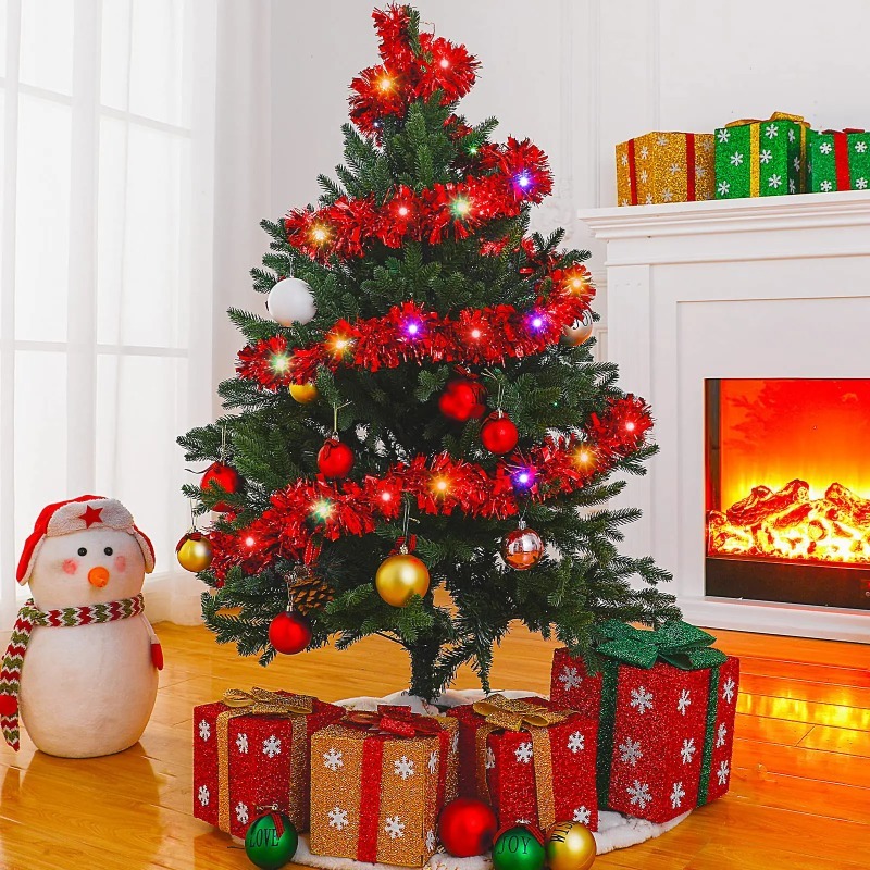 Op batterijen werkende kerstgl - Tinsel Garland Decoration recensie en prijs