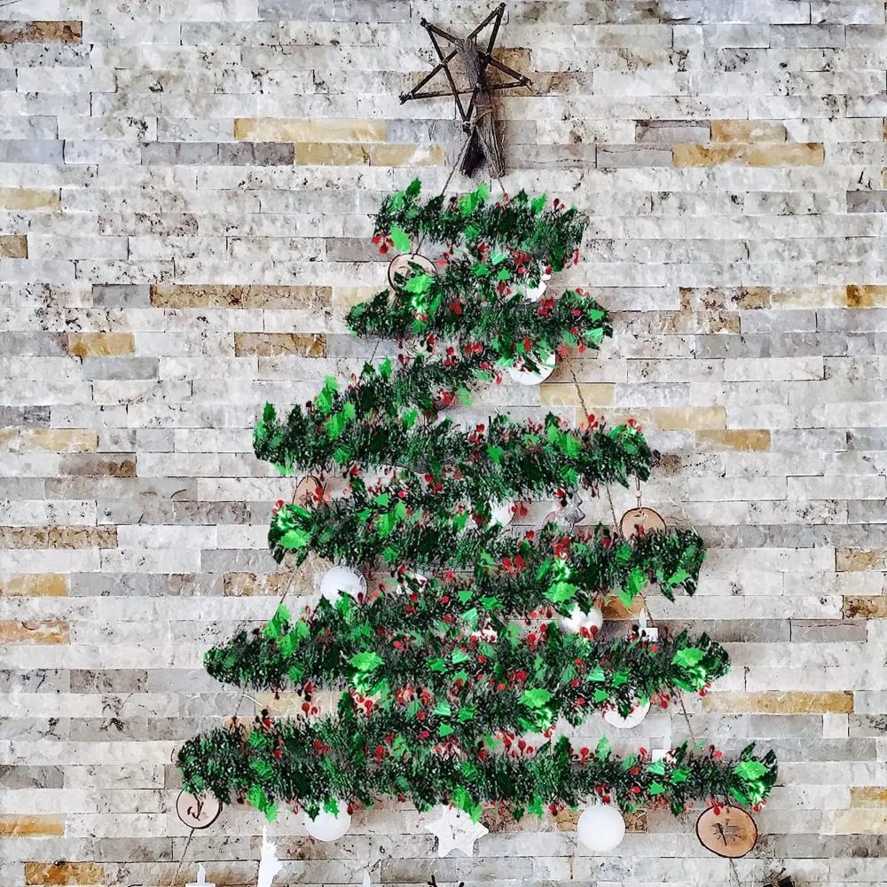 2 STUKS Herbruikbare 2M Kerst  - Tinsel Garland Decoration recensie en prijs