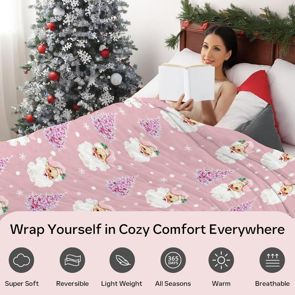 Zachte pluche kerstdeken, scha - Christmas Throw Blanket recensie en prijs
