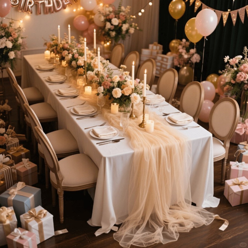 Bruiloft transparante tafellop - Christmas Table Runner recensie en prijs