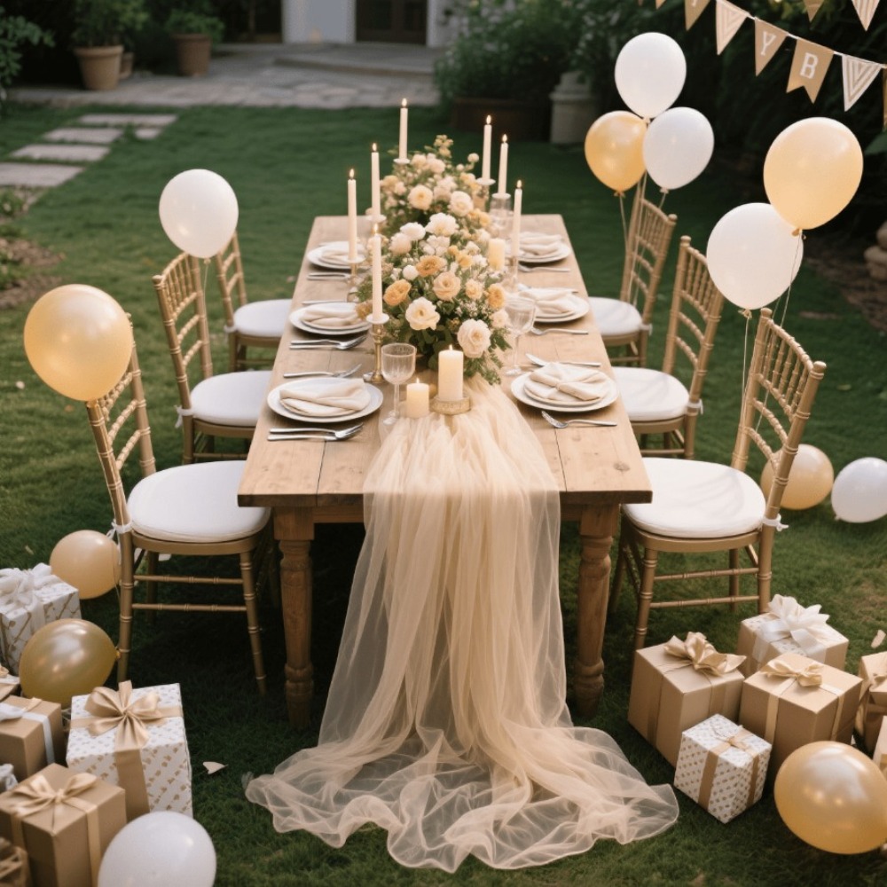 Bruiloft transparante tafellop - Christmas Table Runner recensie en prijs