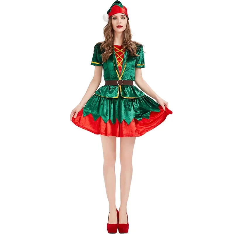 Vrouwen Kerst Groene Elf Kostu - Elf Costume Christmas recensie en prijs