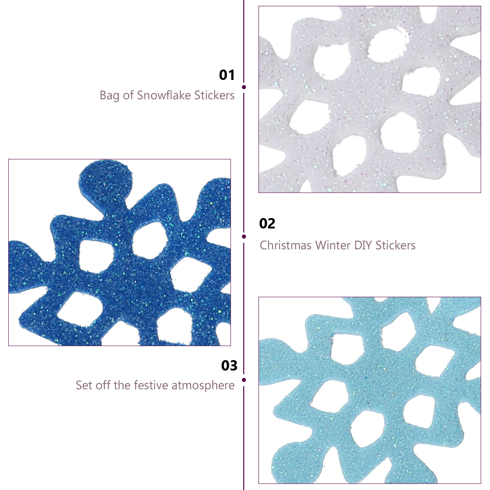 Sneeuwvlok Schuimstickers Glit - Snowflake Window Decal recensie en prijs