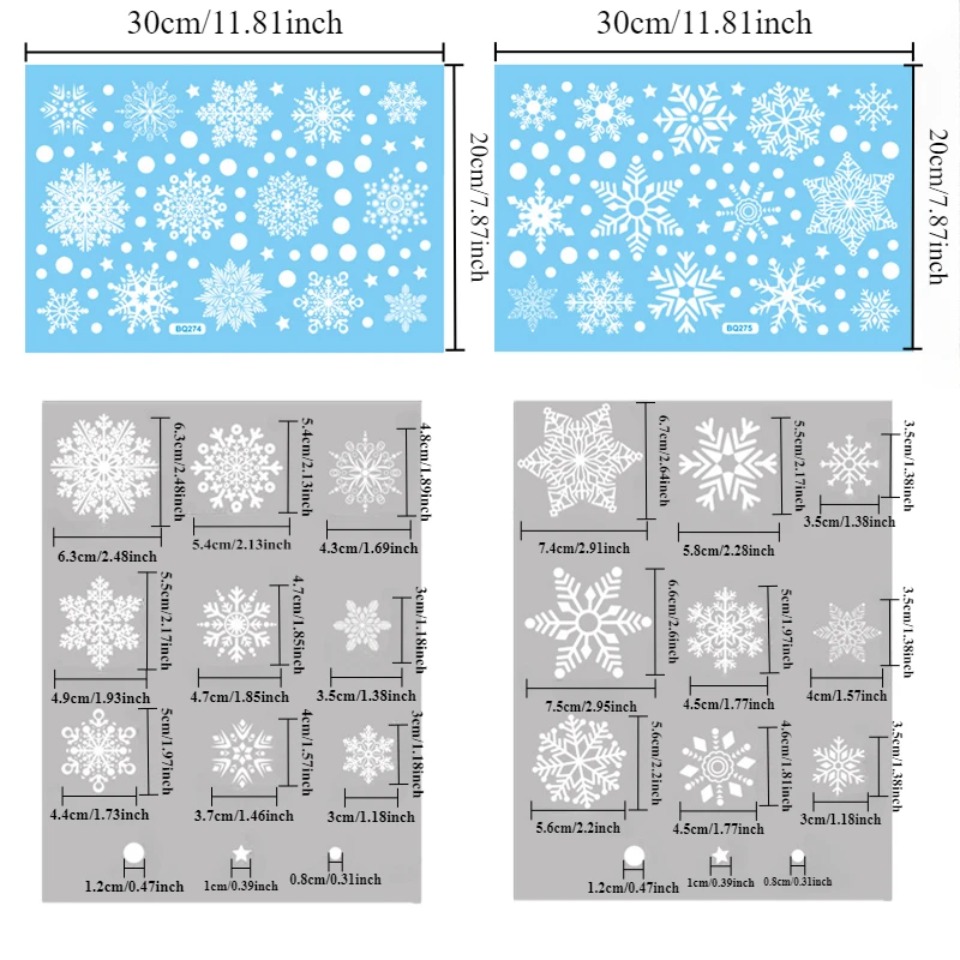 1Set Sneeuwvlok Raamstickers W - Snowflake Window Decal recensie en prijs