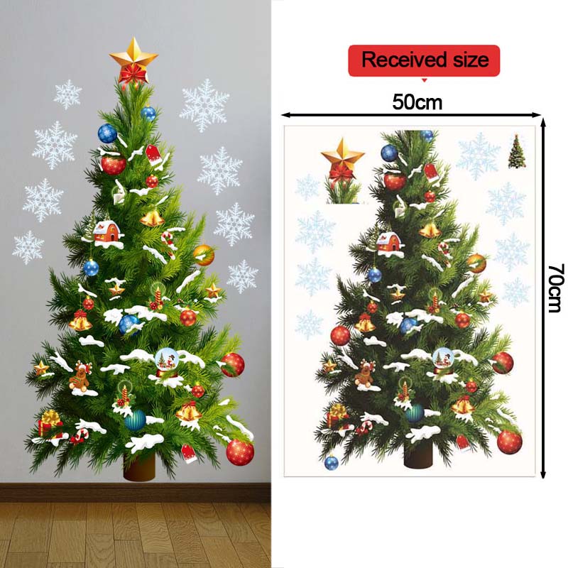 Kerstboom Muurstickers Glas De - Snowflake Window Decal recensie en prijs