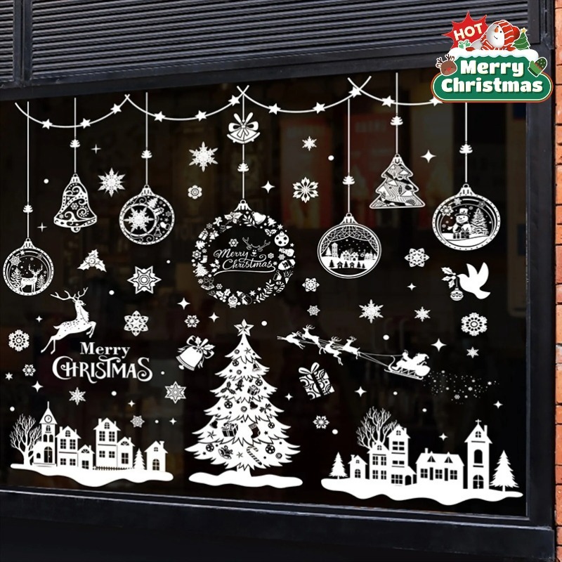 9 vellen, 243 stuks herbruikba - Snowflake Window Decal recensie en prijs