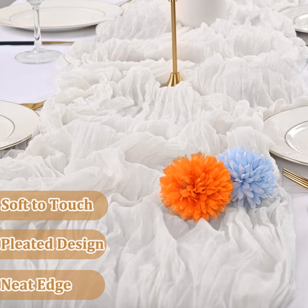 90x400CM Kaasdoek Tafelloper,  - Christmas Table Runner recensie en prijs